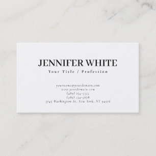 Minimalistische elegante zwart-wit retro visitekaartje