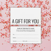 Minimalistische elegante zwart-wit vet visitekaartje