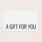 Minimalistische elegante zwart-wit vet visitekaartje (Voorkant)