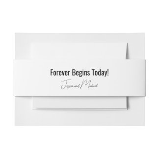 💍 Minimalistische Elegantie Uitnodigingen Wikkel