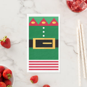 Minimalistische Elf Kerstmis Servet