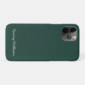 Minimalistische Emerald Green Professional Eenvoud Case-Mate iPhone Case (Achterkant (horizontaal))