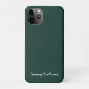 Minimalistische Emerald Green Professional Eenvoud iPhone 11 Pro Hoesje