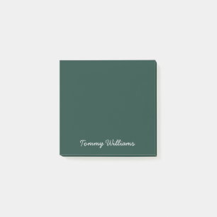 Minimalistische Emerald Green Professional Eenvoud Post-it® Notes