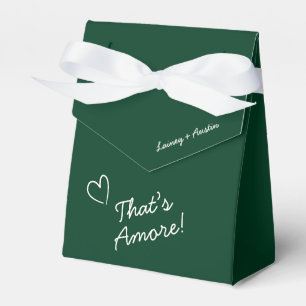 Minimalistische Emerald Green Welcome Wedding Favo Bedankdoosjes