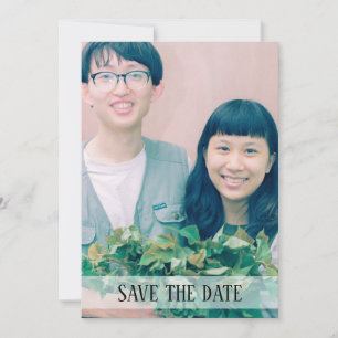 Minimalistische en eenvoudige foto's opslaan de da save the date