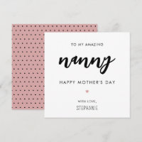 Minimalistische en moderne nanny oma Moederdag