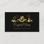 Minimalistische en moderne professionele reiniging visitekaartje (Voorkant)