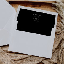 Minimalistische enveloppen voering, monochrome voe
