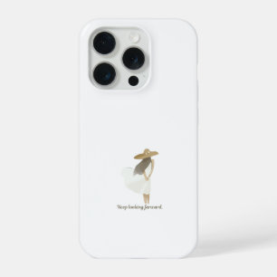 Minimalistische esthetische lijnkunst Vrouw blijft iPhone 15 Pro Hoesje