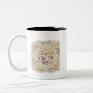 Minimalistische esthetische quote koffiemok tweekleurige koffiemok