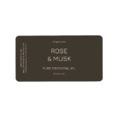 Minimalistische Etherische Olielabels/Druppelfles Etiket (Voorkant)