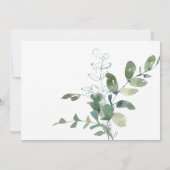 Minimalistische eucalyptus botanische Natuur Save The Date (Achterkant)
