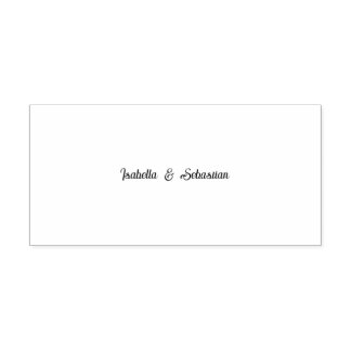 Minimalistische Eucalyptus Trouw Beginletter Rubbe Zelfinktende Stempel