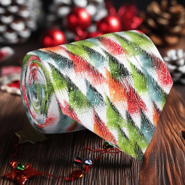 Minimalistische Evergreen Tree Holiday Stropdas