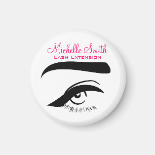 Minimalistische Eye Black Witte Wimper Extensie Ma Magneet