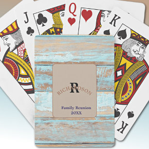 Minimalistische familiebijeenkomst Verweerde patin Pokerkaarten