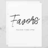 Minimalistische Favorieten Feestbord (Voorkant / Achterkant)