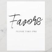 Minimalistische Favorieten Feestbord (Voorkant)