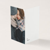 Minimalistische feestdag Dubbele foto uitnodiging (Buitenkant)