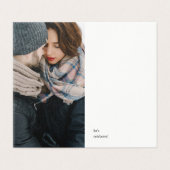 Minimalistische feestdag Dubbele foto uitnodiging (Buitenkant ongevouwen)