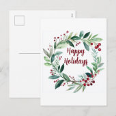 Minimalistische Feestdagen (Voorkant / Achterkant)