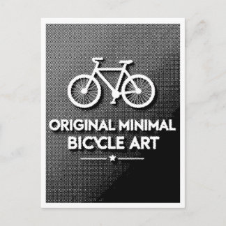 Minimalistische Fiets Kunst Briefkaart