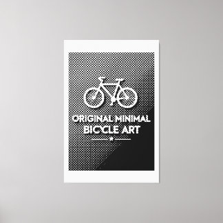 Minimalistische Fiets Kunst Canvas Afdruk