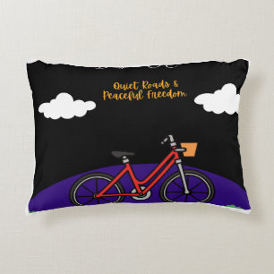 Minimalistische Fiets Kunst Design Accent Kussen