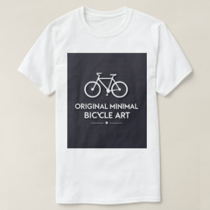 Minimalistische Fiets Kunst T-shirt