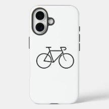 Minimalistische fiets ontwerp telefoonhoes