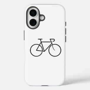 Minimalistische fiets ontwerp telefoonhoes iPhone 16 hoesje