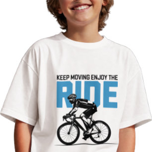 Minimalistische fietser t-shirt