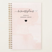 Minimalistische flair | Blush Waterverf en script Planner (Voorkant)