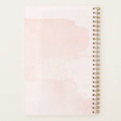 Minimalistische flair | Blush Waterverf en script Planner (Achterkant)