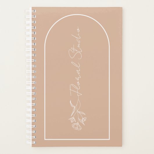 minimalistische Floral Studio Planner (Voorkant)