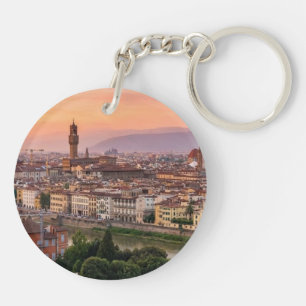 Minimalistische Florence Italië Esthetische Sleute Sleutelhanger