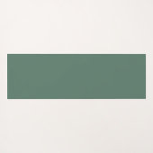 Minimalistische Forest Green Yoga Mat (Achterkant (horizontaal))