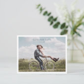 Minimalistische foto bewaar de datum briefkaart (Staand voorkant)