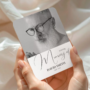 Minimalistische foto elegante herinnering magneet