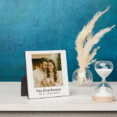 Minimalistische foto gepersonaliseerde tekst aande fotoplaat (Insitu)