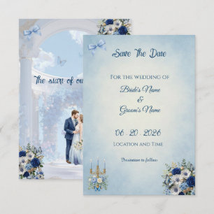 Minimalistische Foto Save the Date   Something Blu