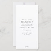 Minimalistische foto script Merry Christmas Feestdagenkaart (Achterkant)