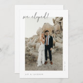 Minimalistische foto-uitwisseling aankondiging (Voorkant / Achterkant)