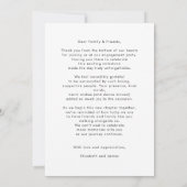 Minimalistische foto Verloving bedankkaart (Achterkant)