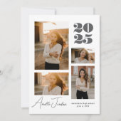 Minimalistische fotocollage Afstuderen jaar Kaart (Voorkant)