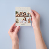 Minimalistische Fotocollage Fotograaf Bedrijf Flyer (Hand)