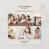 Minimalistische Fotocollage Fotograaf Bedrijf Flyer (Voorkant)