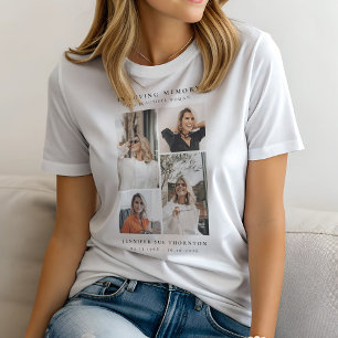 Minimalistische Fotocollage Ter Herinnering Aan Tri-Blend Shirt
