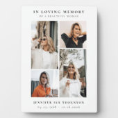 Minimalistische Fotocollage Ter Herinnering Fotoplaat (voorkant)